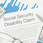 Close up of Social Security Disability Claim Form